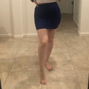 Royal blue skirt